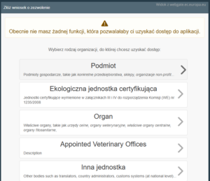 Wybór podmiotu w systemie DIWASS na platformie Traces NT