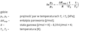 równanie Clausiusa-Clapeyrona
